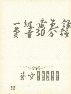 一级黄色录像免费看30分钟