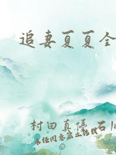 追妻夏夏全文