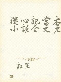 迷心记当木当泽小说全文免费阅读