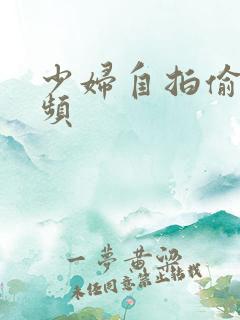 少妇自拍偷拍视频