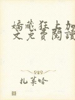 娇藏狂上加狂全文免费阅读笔趣阁