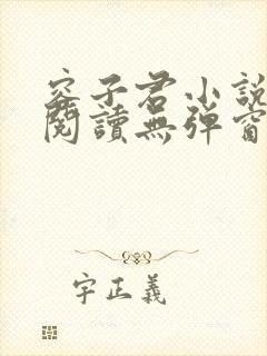 容子君小说在线阅读无弹窗