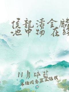 侯龙涛金麟岂是池中物 在线阅读