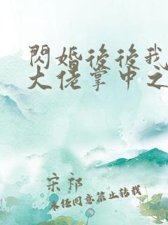 闪婚后后我成了大佬掌中之物