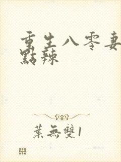 重生八零妻子有点辣