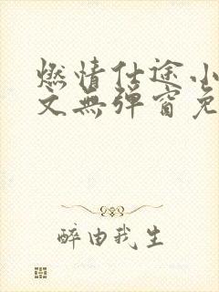 燃情仕途小说全文无弹窗免费阅读