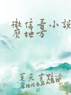 微信看小说在什么地方