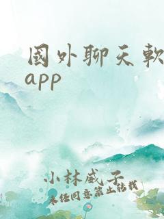 国外聊天软件的app
