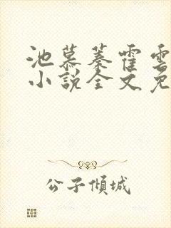 池慕蓁霍云霆的小说全文免费阅读