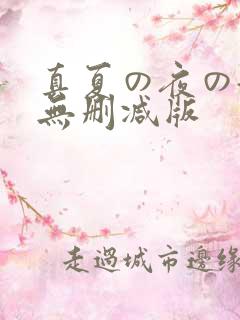 真夏の夜の淫梦无删减版