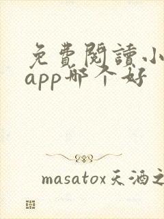 免费阅读小说的app哪个好
