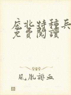 庞北特种兵小说免费阅读