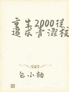重生2000从追求青涩校花同桌开始无删减全文