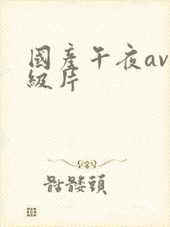 国产午夜av一级片