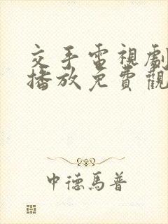 交手电视剧在线播放免费观看全集