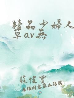 精品少妇人妻嫩草av无