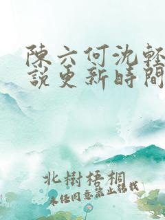 陈六何沈轻舞小说更新时间