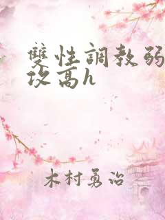 双性调教弱攻虐攻高h