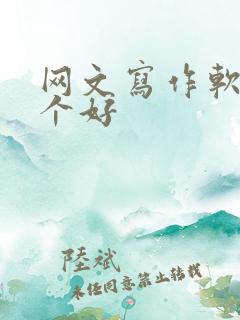 网文写作软件哪个好