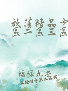 放荡精品少妇一区二区三区