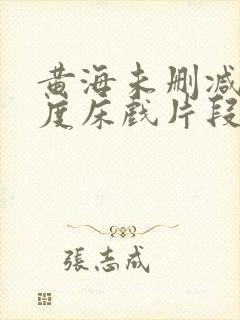 黄海未删减大尺度床戏片段