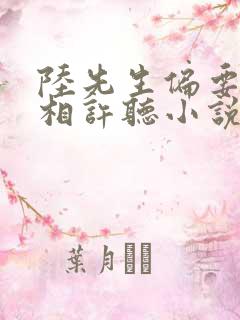 陆先生偏要以婚相许听小说