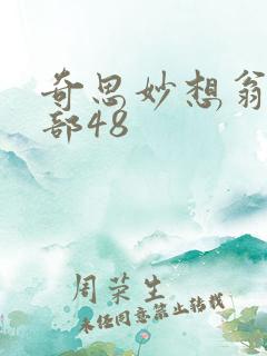 奇思妙想翁十三部48