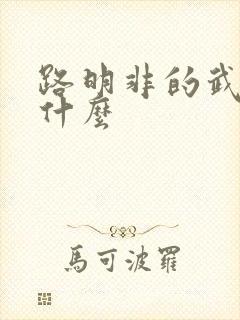 路明非的武器是什么
