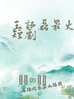 王译磊最火十部短剧