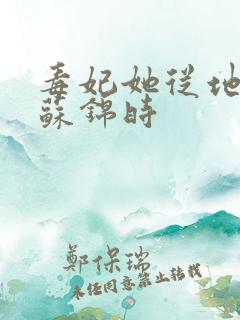毒妃她从地狱来苏锦时