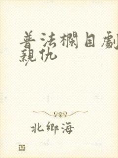 普法栏目剧姐妹亲仇
