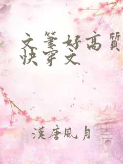 文笔好高质量的快穿文
