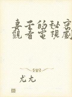 妻子的秘密免费观看电视剧完整版