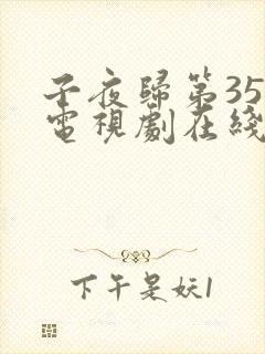 子夜归第35集电视剧在线观看