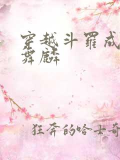 穿越斗罗成为唐舞麟