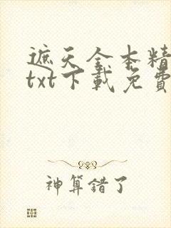 遮天全本精校版txt下载免费