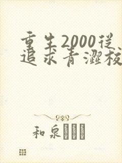 重生2000从追求青涩校花同桌开始txt