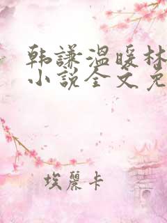 韩谦温暖林纵横小说全文免费阅读
