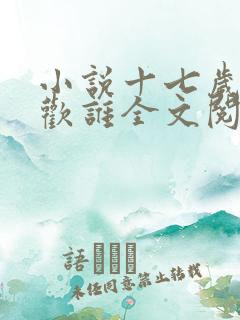 小说十七岁你喜欢谁全文阅读