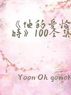 《他的爱恰逢其时》100全集