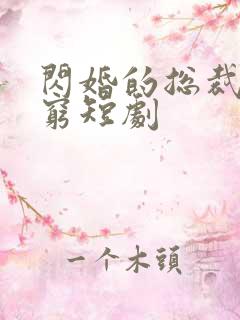 闪婚的总裁都很穷短剧