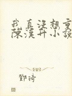 我真没想重生啊陈汉升小说续集