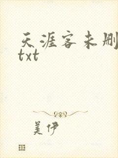 天涯客未删减版txt