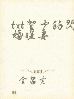 txt贺少的闪婚暖妻