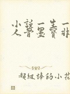 小说一生一世美人骨墨宝非宝