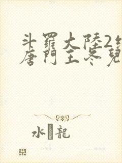 斗罗大陆2绝世唐门王冬儿的身份