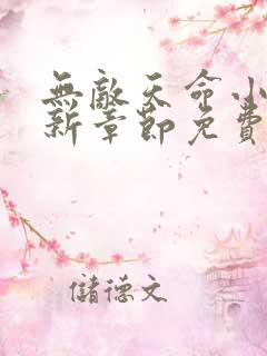 无敌天命小说最新章节免费阅读