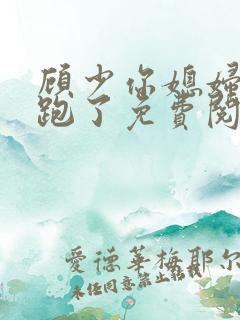 顾少你媳妇儿又跑了免费阅读