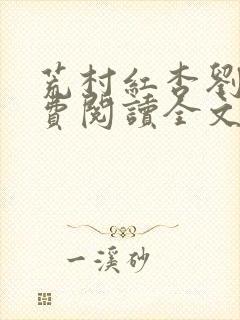 荒村红杏刘高免费阅读全文