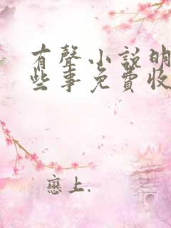 有声小说明朝那些事免费收听